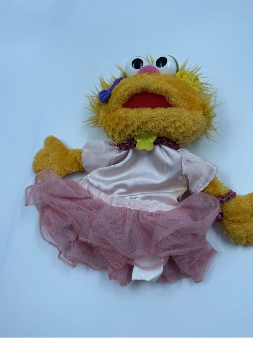 Vintage 2003 Sesame Street Zoe Ballerina Plush Puppet